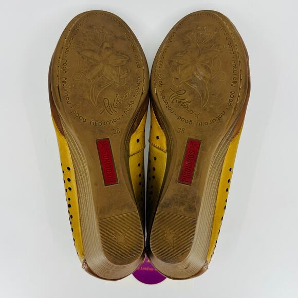 Pikolinos Women's Trento Perforated Leather Wedge Heels Size 38 EU/ 7.5-8 US - Picture 10 of 12